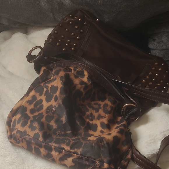 b. makowsky Dark Brown Studded Hobo Bag - Picture 10 of 16